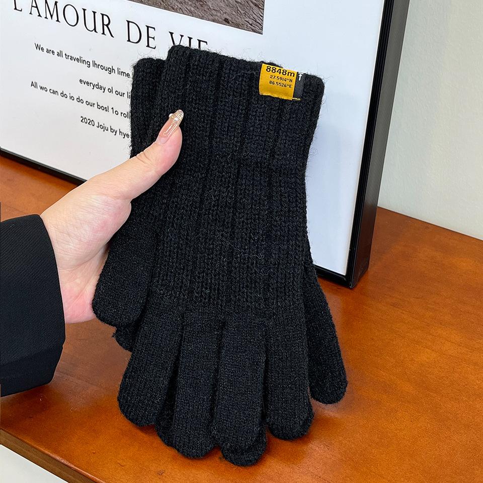 Fashion Knitted Warm Men's Gloves