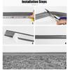 Carpet Edge Binding Trim, Self Adhesive Grey Floor Transition Strip/Rugs Edging Bar for Indoor Doormat Protect, Flexible PVC Seal Molding for Robot