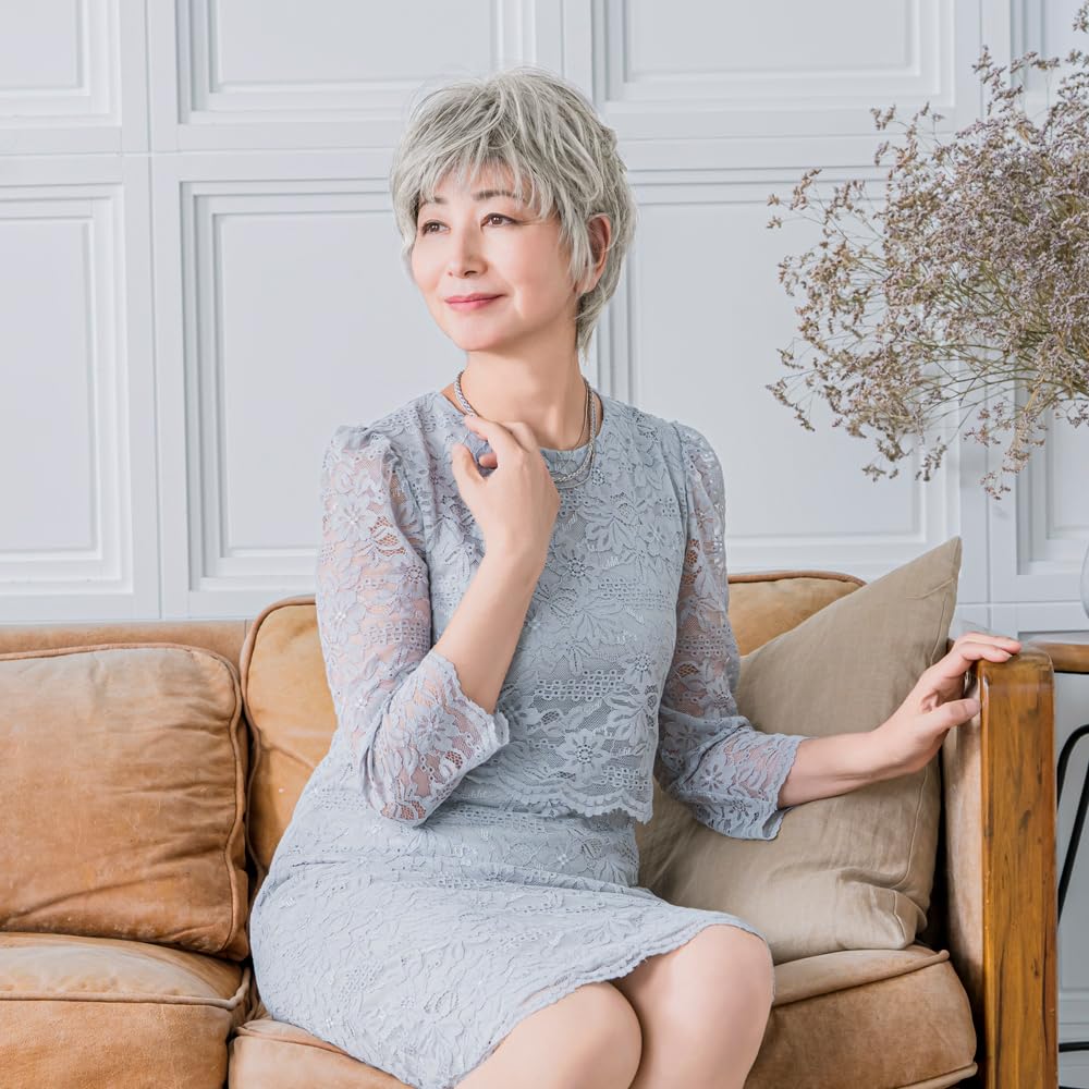 Siwe włosy maskujące typ wiru Jasnoszare włosy