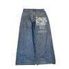 Ανδρικό Τζιν Φαρδύ Ίσιο Εφαρμοστό Casual Streetwear Στυλ Hip Hop Μείγμα Βαμβακιού Μεσαίου Υψώματος