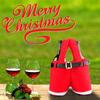 Santa Claus Shorts Gift Bag - Cute Christmas Gift Bags, Polyester Material, New Year & Christmas Gift Candy Bag Set