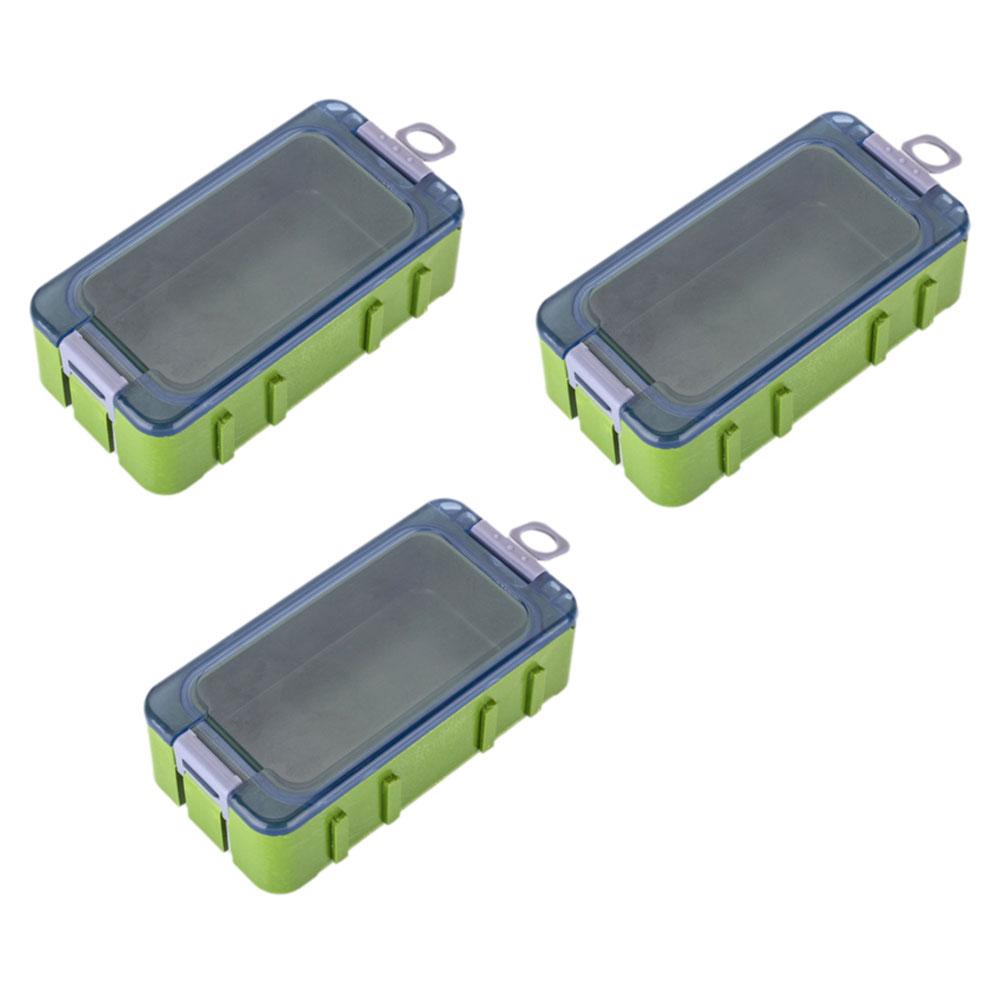 3PCS Small Fishing Tackle Box Organizer Glow-in-the-dark Fishing Tackle Box Tackle Tray With Magnet For Hard Bait Container Carp