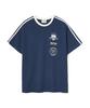PEACE MAKER [2Type] Track Jersey Heavy Cotton Tee (Navy)
