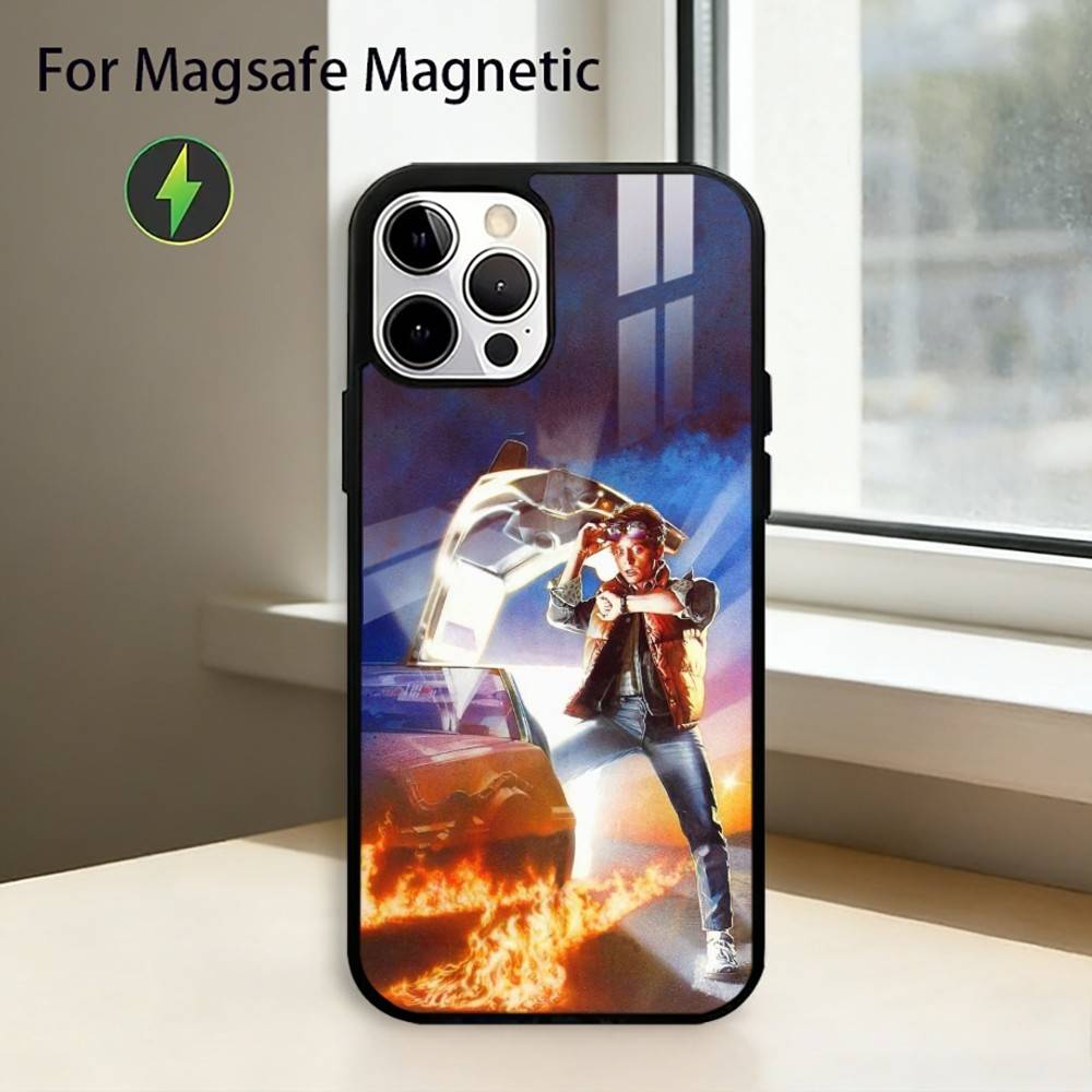 Movie Back To The F-Future Phone Case For iPhone17,16,15,14,13,12,11 Plus,Pro Magnetic with Magsafe Wireless Charging