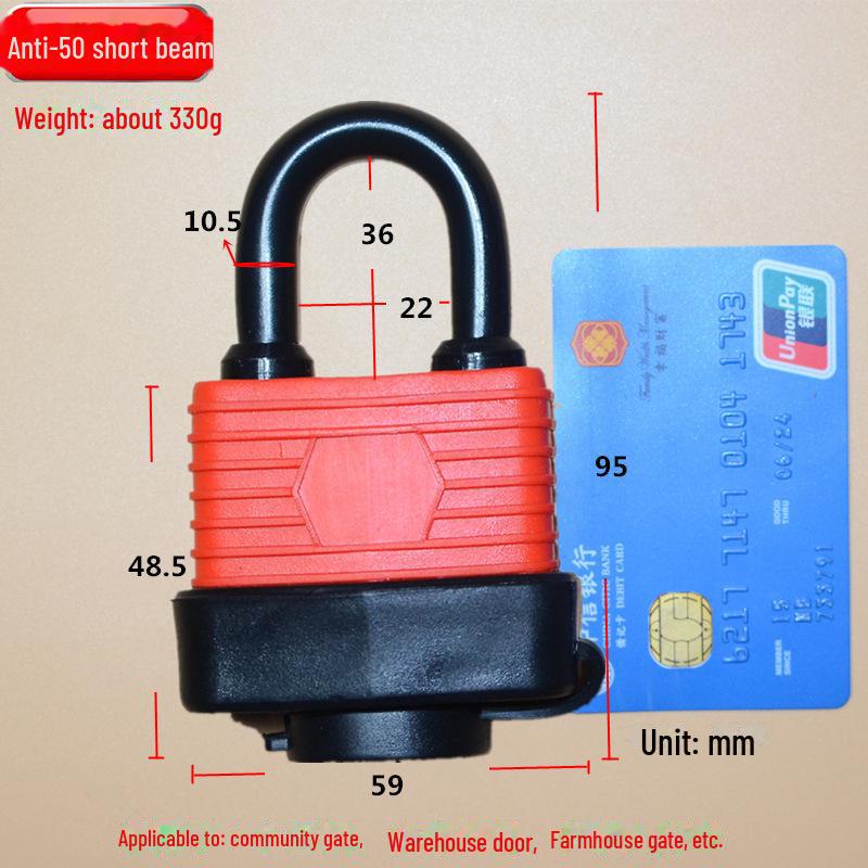 

Водонепроницаемый наружный балконный замок: Защита от кражи, ржавчины, дождя, взлома, удлиненный удлинитель луча, идеально подходит для охраны парковки.