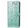 Custodia a Portafoglio Flip in Pelle per Samsung Galaxy A17 A16 A15 A14 A13 A12 A07 A06 A05 A05S A04S Gatto e Cane in Rilievo, Copertura Telefono