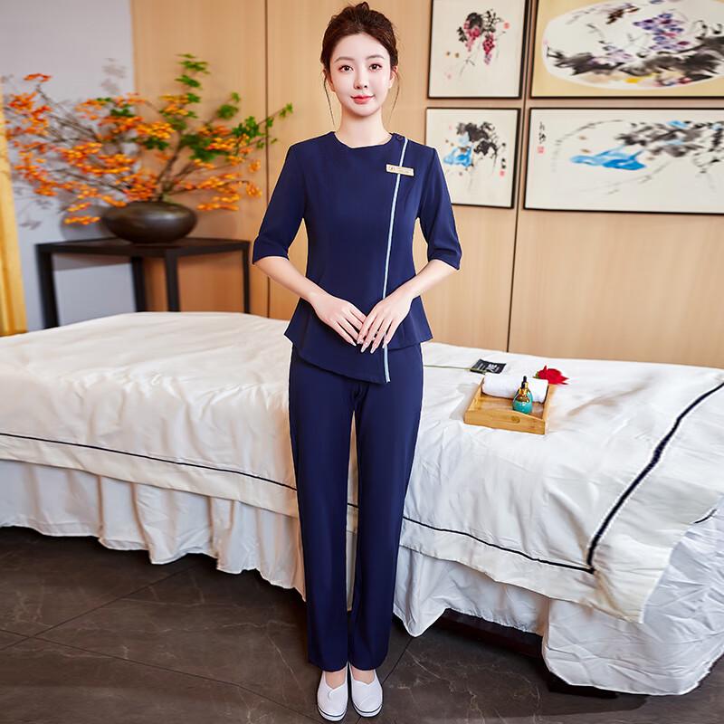 Slimming & Stylish Spa Technician Uniform Set for Women