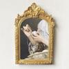 6-inch Vintage Gold Carved Photo Frame Painting Resin Wall Mural Crafts Home Room Desktop Decor Cafe Hotel Wall Accessories Art