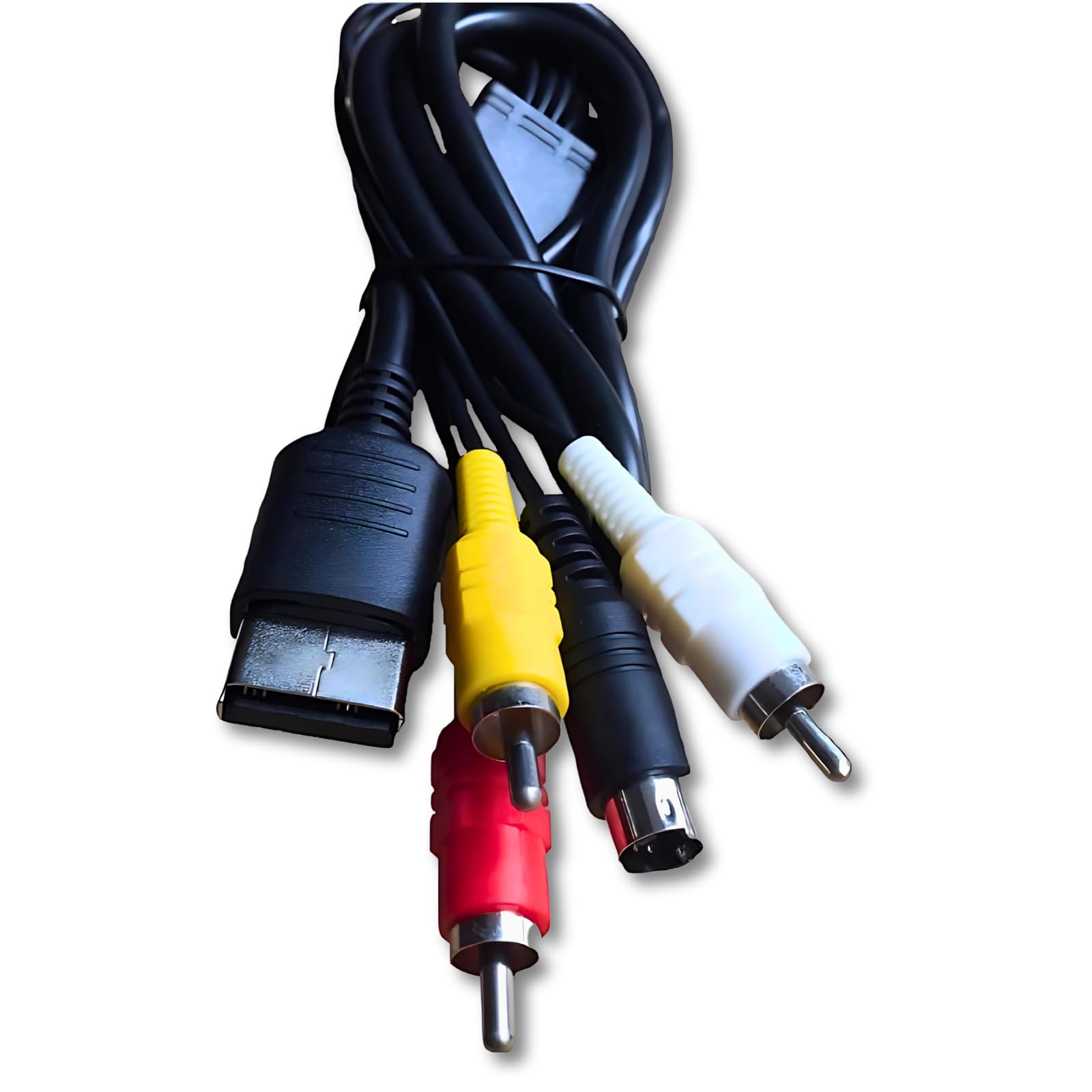 

MagZen Dreamcast AV Cable with DC Stereo RCA for Retro Games S-Terminal, Compatible, Audio, Connectors, 1.8m,