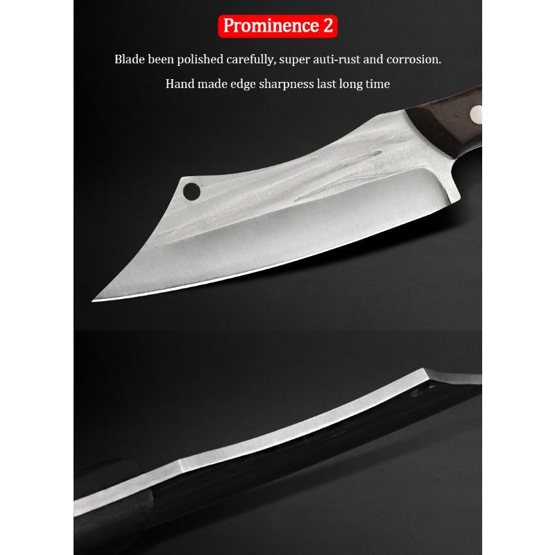 Mongolian Hand Meat Knife Small Chef Knife Eating Lamb Chops Special Knife Stainless Steel Household Fruit Knife