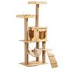 Cat Climbing Frame & Bed - Tree with Scratching Board, Claw Sharpening Support, Jumping Platform, and Lookout Tower.