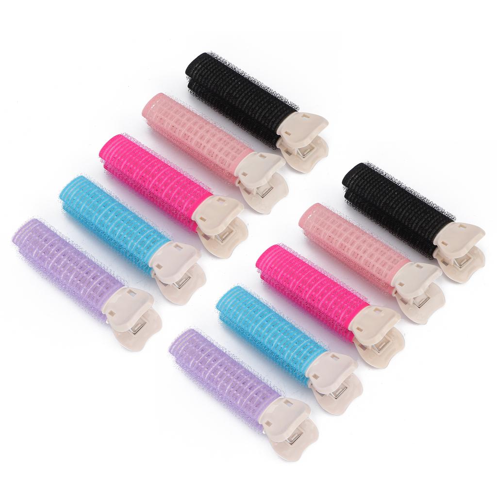 10Pcs Hair Clip Curler Washable Reusable Portable Hair Root Clips for Girl Hair Styling