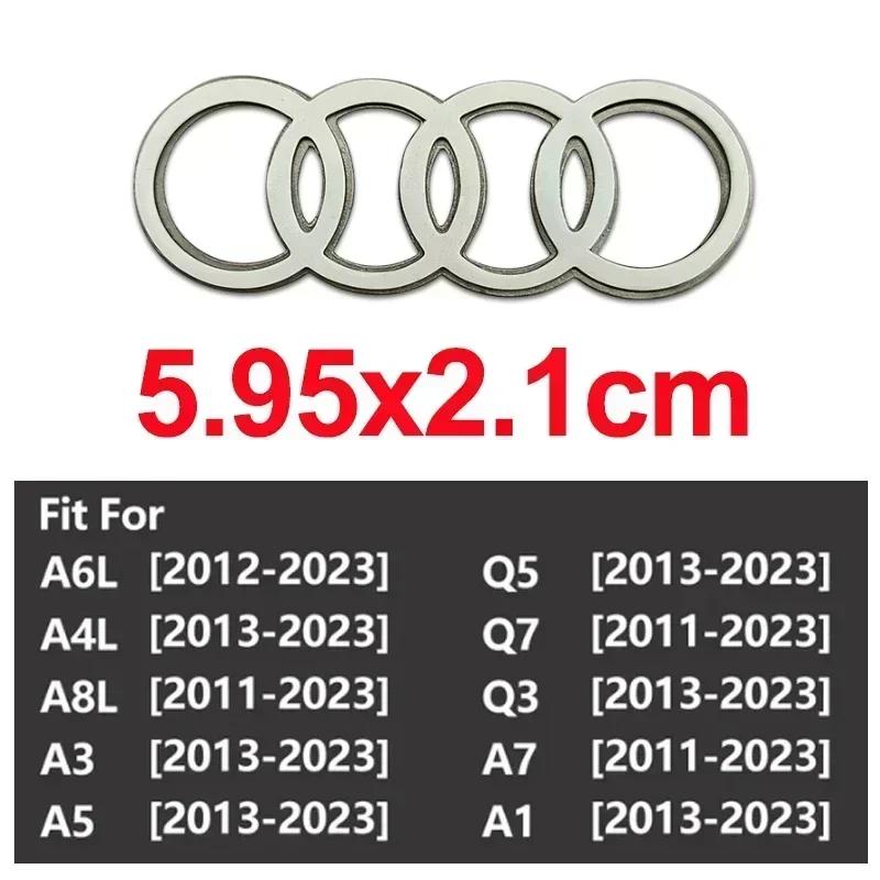 Per R44 Emblema Volante Auto in Lega Adesivo Sostitutivo A6 A6L A3 A4L A5 A7 A8L A1 Q6 Q7 Q8 TT S5 S7 S8 RS7 RS6 Decalcomanie Laterali TY7s8