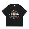 Grenzüberschreitend auf Lager exklusiv Casablanca Doppelgaze reine Baumwolle Unisex T-Shirt Hip-Hop lässig Kurzarm locker Rundhals