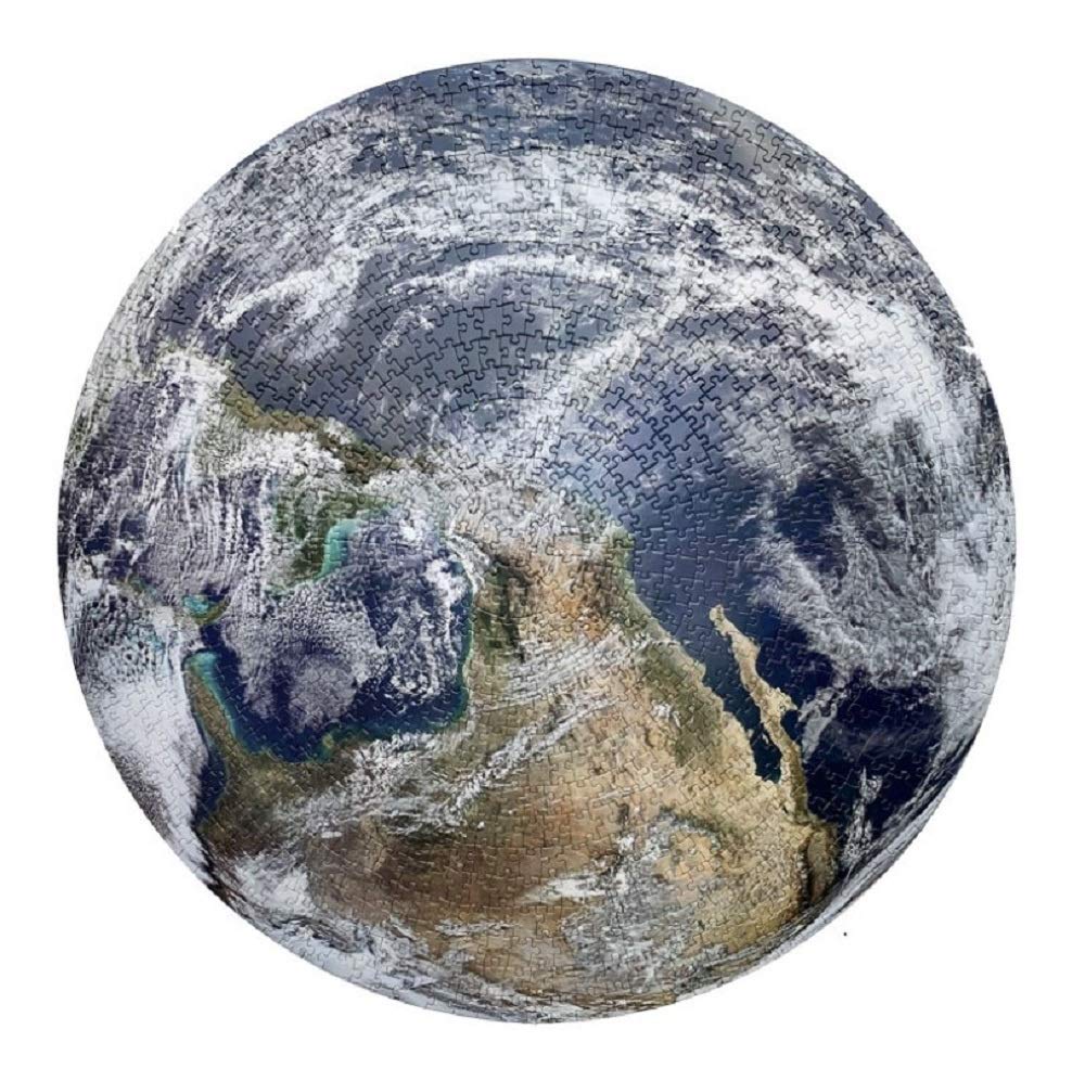 Hračka skládačka země 1000 dílků zeměkoule země puzzle modrá modrá obloha země země moře země kruhové puzzle různé zboží intelektuální výzva