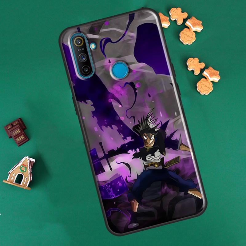 Anime Schwarzklee Für OPPO Realme 8 Pro 8i 9i GT Neo2 Master C21 Fall Für OnePlus 10 9 Pro Nord2 8T 9R Coque