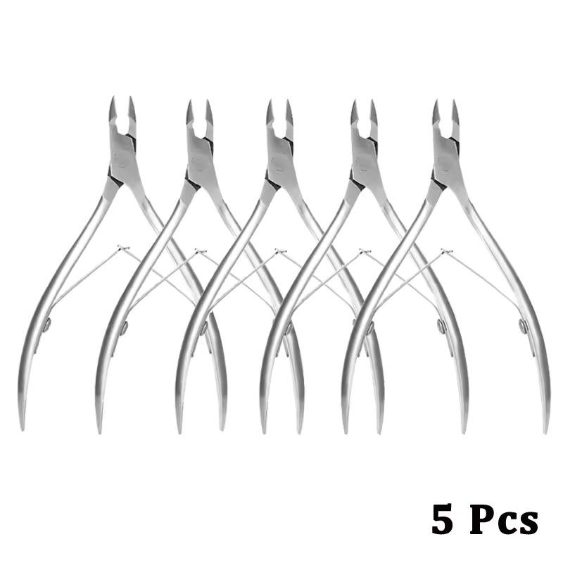 

5 шт./комплект Кусачки для кутикулы на ногах и руках Профессиональные кусачки для ногтей Маникюрные резаки Ножницы Триммеры из нержавеющей стали