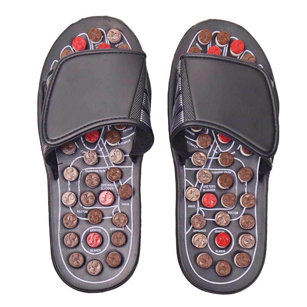 Plantar Fasciitis Relief Foot Massager, Acupressure Slippers Slides for Men Women