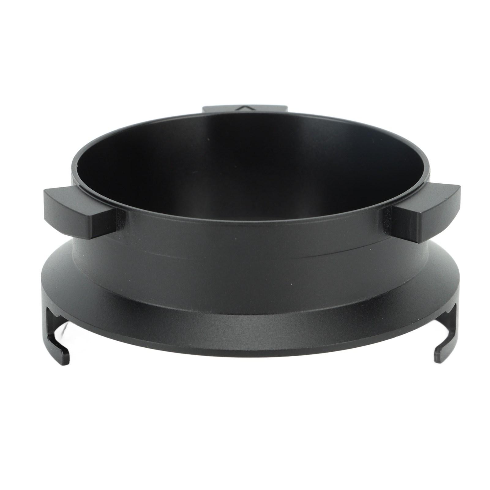 Konnwei Black Coffee Powder Ring 51Mm Aluminium Alloy Hands Free Dosing Funnel For Delonghi 9 Series 9335 9155 9355 9665