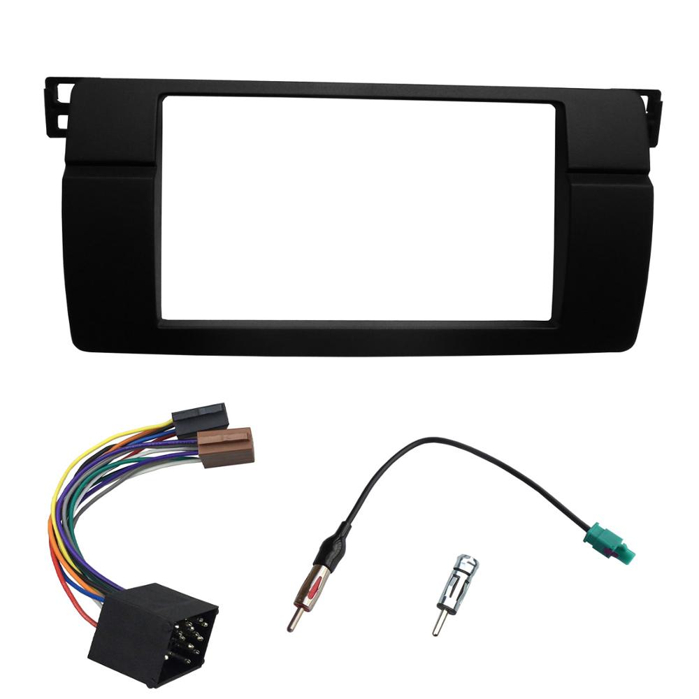 One or Double Din Radio Fascias for BMW 3 Series E46 1998-2005 DVD Stereo Panel Dash Mount Refitting Trim Kit Frame CD Bezel