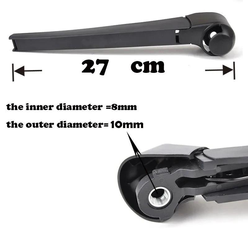 13" Rear Wiper Arm & Blade for VW Polo Mk4 9N3 2002-2009, Skoda Fabia Mk1, Seat Ibiza Mk3, Skoda Roomster, Seat Cordoba