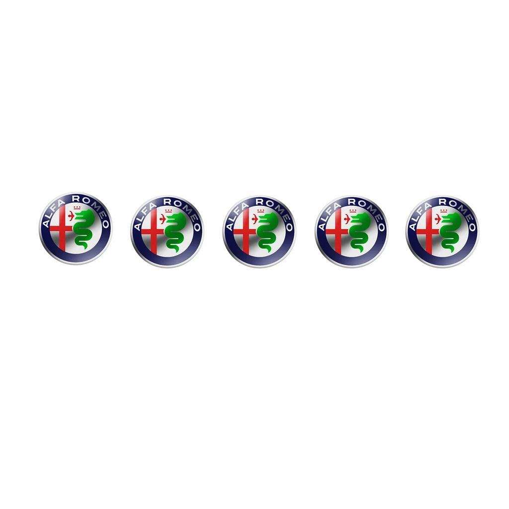 YYCE3 14mm Aluminium Metal Car Key Emblem Stickers For Alfa Romeo Giulietta GT 159 147 156 Mito Brera Giulia F1 Stelvio Volante