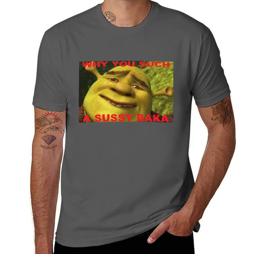 Warum du so ein sussy baka T-Shirt für einen Jungen Oversized-T-Shirts für Männer Grafik
