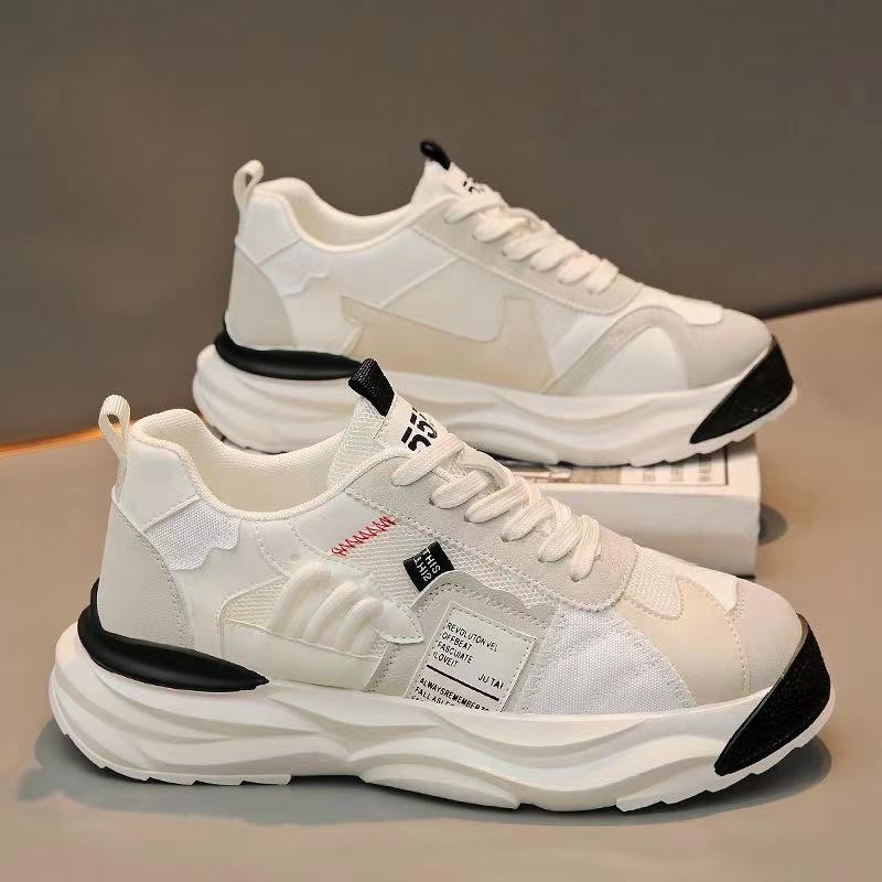 Klobiger Sneaker für Herren Sommer Mesh Atmungsaktiv Luxus Laufschuhe Mode Gestreiftes Design Casual Zapatillas Sports Sneakers