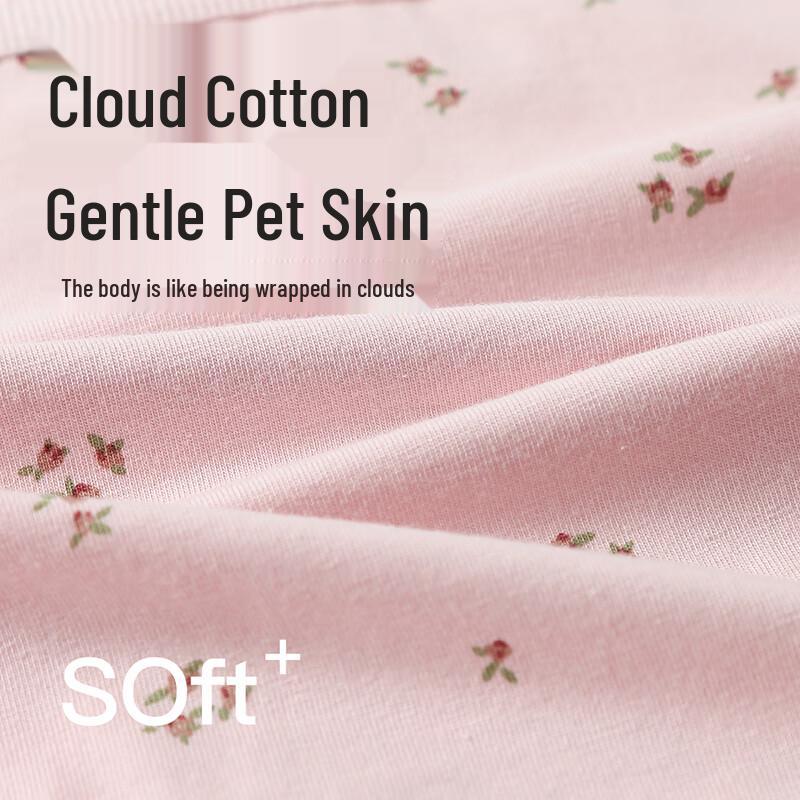 Fenteng Women's 2025 New Floral Mid-Waist Antibacterial Cotton Briefs 4-Pack