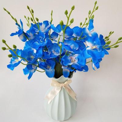 Künstlicher Blumenstrauß, Phalaenopsis, tanzende Orchidee, Hochzeit, Heimdekoration, Ornamente, Seidenblume