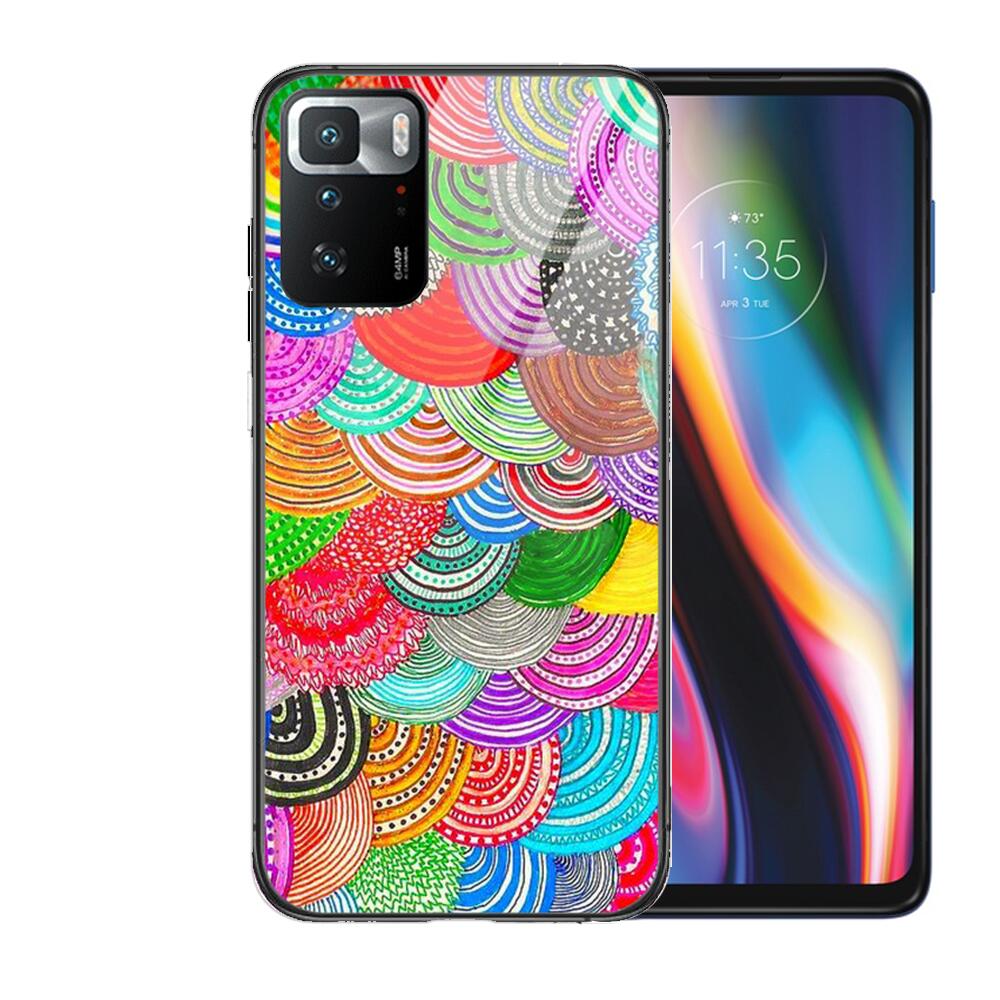 Art Flowers Banana Leaf Tempered Glass shell Phone Case For XiaoMi Redmi Note 10 9S 8 7 6 5 A 10t Pro 9T Cover Pre Cases