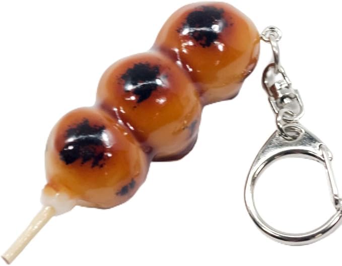 stomach will rumble every time you look at Mitarashi Dango Food Sample Keychain Gift 109OK Coconut Accessories [Your it] - Cute, Funny, Souvenir, -