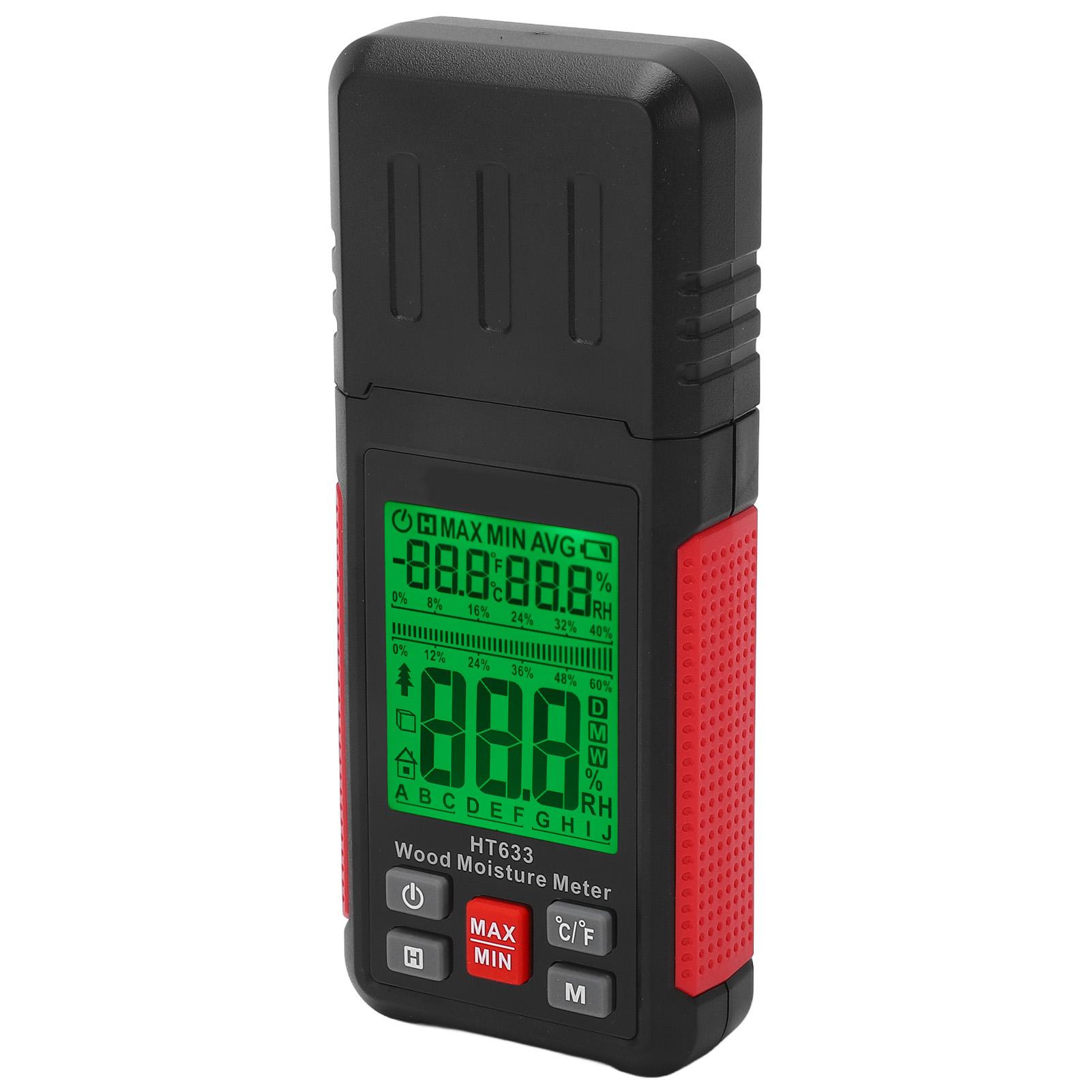 

Деревообработчик Цифровой тестер Влагомер для древесины Детектор влажности дров для пиломатериалов Древесина Деревообработка Гипс Бумага Пол