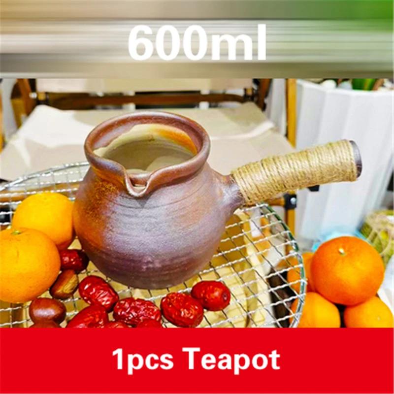 Teapot Pottery Justice Cup Handmade Clay Pot Natural Pottery Tea Pot Pottery Pot Water Jug Boil Tea In a Fire Roast Tea Pots