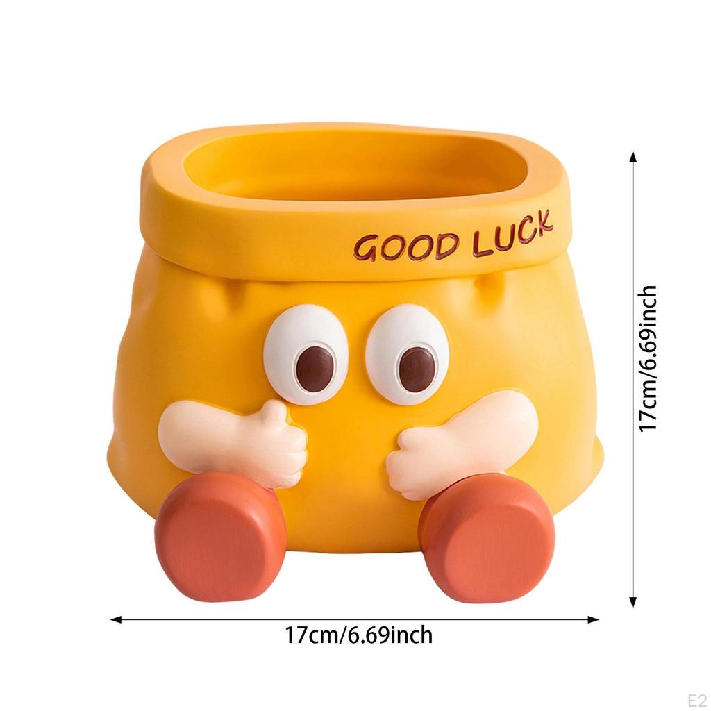 Cartoon Statue Art Craft Ornament Entrance Key Bowl Cute Candy Desktop Storage Container for