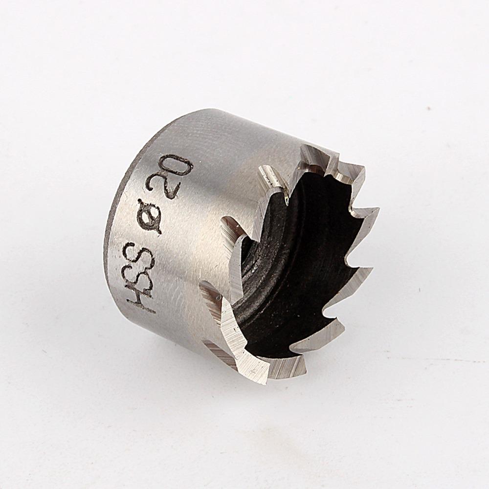 Broca Sierra de Agujeros de 20 mm de Diámetro HSS 4341 Broca Metálica Broca Sierra de Agujeros Para Corte de Metal