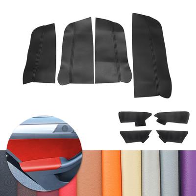 For VW Jetta MK6 2012 2013 2014 Car Interior Door Handle Armrest Panel Microfiber Leather Cover Trim Decor Accessories