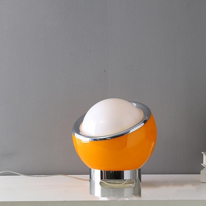 Französische Bauhaus-Opal-Tischlampe, Schlafzimmer, Nachttisch, kreatives Milchlicht, Glas, Protein-Schreibtischlampe, Atmosphäre, Heimdekoration, LED-Nachtlicht