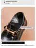 Girls' Trendy Retro Leather Princess Shoes with Soft Non-Slip Soles