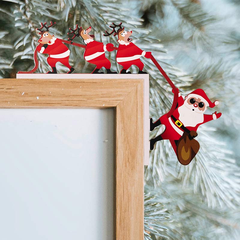 Wooden Christmas Pendant Door Hanging Decoration Used for Decorating Family Walls Christmas Trees Merry Christmas Gifts