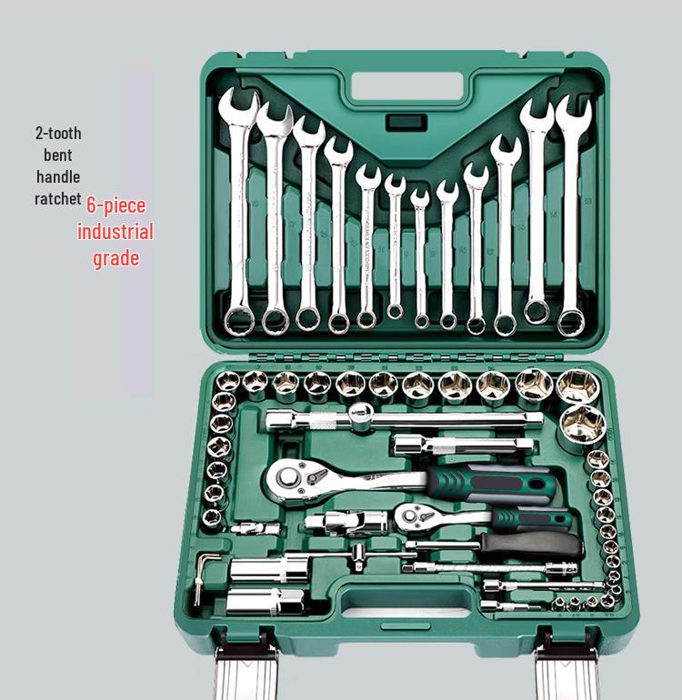 Ratchet Wrench Tool Set - Auto & Car Repair Socket Kit