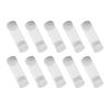 10 Pack 30mm Diameter Plastic Portable Tube Holders with Clear Round Cases Suitable for Coin Storage and Collection