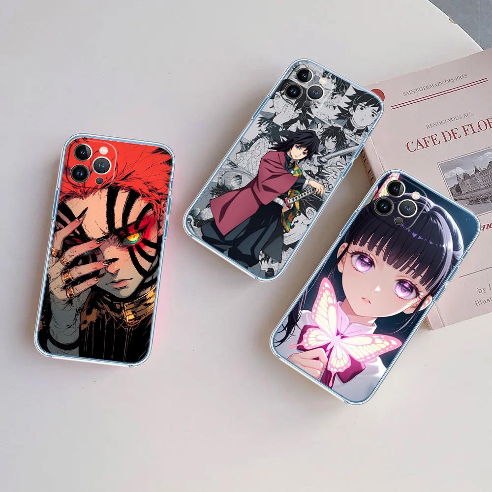BF36 D-Demon S-Slayer Soft Shell Transparent Phone Case for Motorola Moto G7 G8 G9 G84 G85 G73 G24 G15 Z2 Play Power Plus