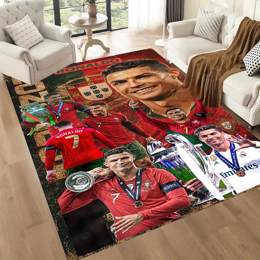 Cristiano Ronaldo Area Rug Perfect For Outdoor Playrooms Dining Room Living Rooms Antislip Carpet Anime Office Decor Birthdaychristmas Gift