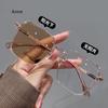 Photochromic Myopia Glasses for Women Men Vintage Large Frame Anti Blue Light Glasses Fashion Finished Optical Eyewear 0 To -400