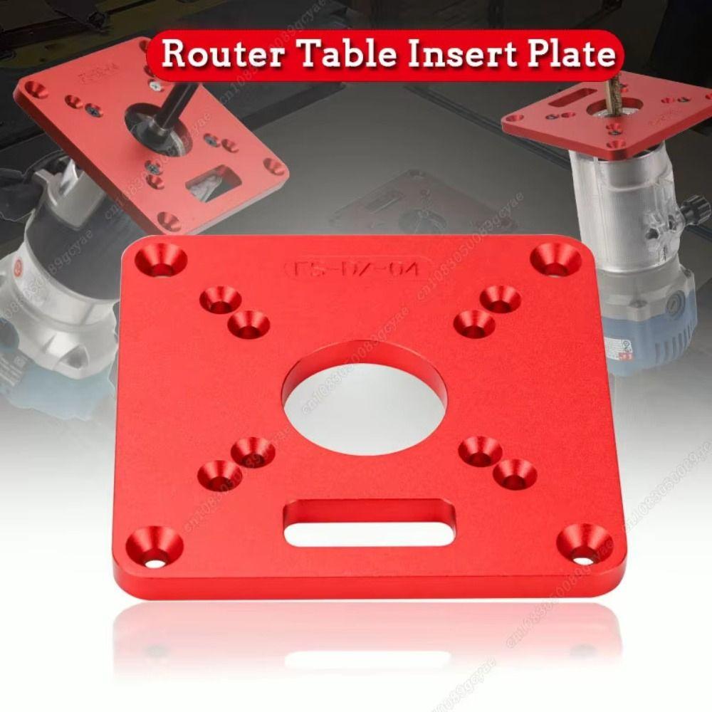 Aluminum Router Table Insert Plate Engraving Milling Plate Jigs Trimming Machine Board  Woodworking