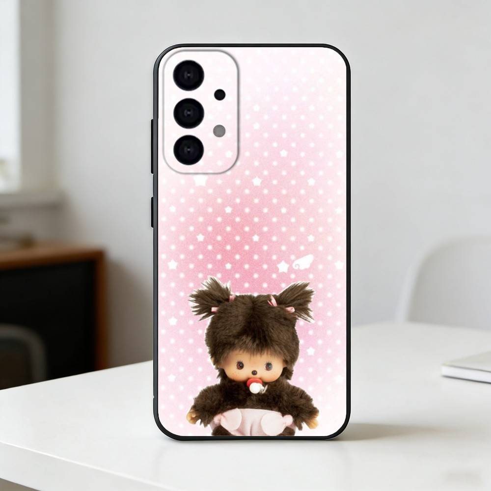 cute monchhichis     Phone Case For Samsung S25,24,23,22,30,21,10,9,Ultra,Plus,Lite Soft Black Case