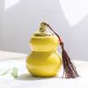 Portable Color celadon gourd tea caddy sealed storage tank travel Tea Boxes Ceramic tea tin containers coffee canister Candy jar