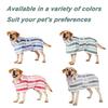 Quick-Drying Dog Bathrobe, 1-Piece Striped Pet Dressing Gown with Adjustable Belly Band, Super-Absorbent Super-Soft Fabric #GLOBAL PICKS