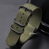 Curea de ceas nervurată de calitate cu cataramă inelară neagră Curea cu dungi din nailon pentru Omega Brățară sport țesătură militară Curea 18mm 20mm 22mm 24mm